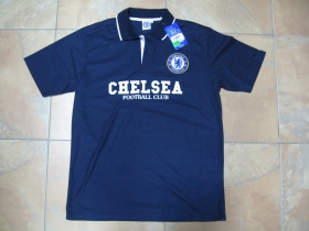 Chelsea, pánska polokošeľa tmavomodrá s potlačou 65%bavlna, 35%polyester ,posledný kus - veľkosť M